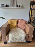 Love seat, ruw leer, Huis en Inrichting, Fauteuils, Ophalen, Gebruikt, 100 tot 125 cm, Leer