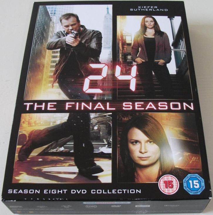 Dvd *** 24 *** 7-DVD Boxset Seizoen 8 The Final Season, Cd's en Dvd's, Dvd's | Tv en Series, Zo goed als nieuw, Thriller, Boxset