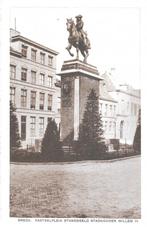 AK Breda - Kasteelplein Standbeeld Stadhouder Willem III, Verzenden, 1920 tot 1940, Ongelopen, Noord-Brabant