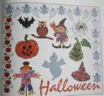 Borduurpatroon  Merklap Halloween  nr 6060, Hobby en Vrije tijd, Borduren en Borduurmachines, Verzenden, Nieuw, Handborduren, Patroon