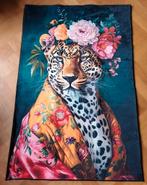 Een fraai vloerkleed met Tijger met bloemen afbeelding, Huis en Inrichting, Stoffering | Tapijten en Kleden, Nieuw, 150 tot 200 cm