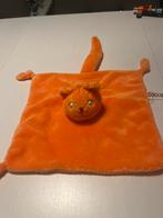 Oranje Dikkie dik Knuffeldoekje Kat, Ophalen of Verzenden, Gebruikt, Speelkleed, Met geluid