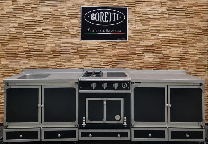 Luxe 3 delige Fornuis La Cornue Chateau 70cm /270 Zwart, Witgoed en Apparatuur, Fornuizen, Zo goed als nieuw, Vrijstaand, Gas