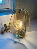 Lakro tafellampje jaren 70, Ophalen of Verzenden, Zo goed als nieuw, Glas, Minder dan 50 cm