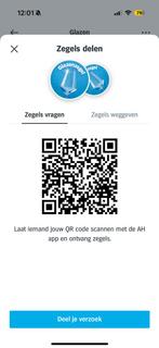 GEZOCHT zegels spaaractie glazen Albert Heijn, Eén persoon, Kortingsbon