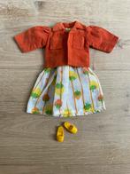 Vintage setje Sindy Fleur jurk jasje schoentjes Barbie, Ophalen of Verzenden, Gebruikt, Kleertjes