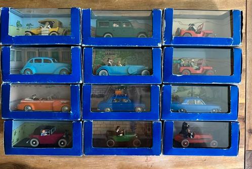 Kuifje Moulinsart - 12 auto’s, Verzamelen, Beelden en Beeldjes, Overige typen, Ophalen of Verzenden