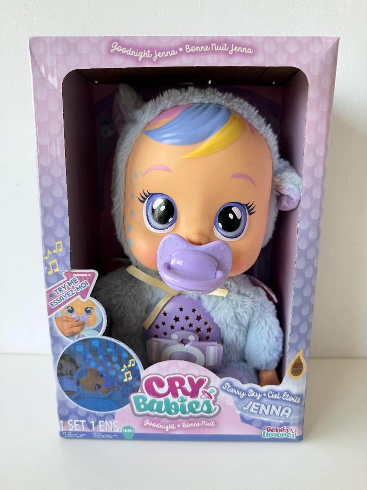 Pop Good Night Jenna Starry Sky / Cry Babies inclusief doos, Kinderen en Baby's, Speelgoed | Poppen, Nieuw, Babypop, Ophalen of Verzenden