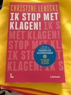 Gloednieuw boek: Ik stop met klagen!, Christine Lewicki, Maatschappij en Samenleving, Nieuw, Ophalen of Verzenden