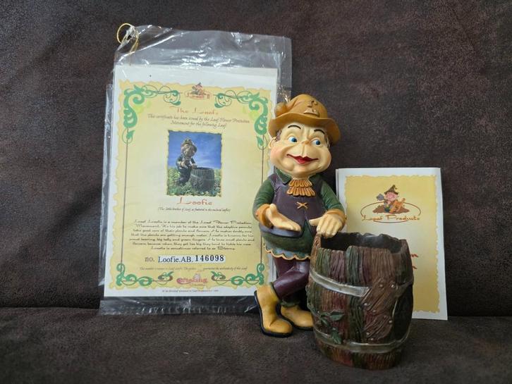 Efteling Laaf “Loofie” – Bloempot Laaf – met paspoort!, Verzamelen, Beelden en Beeldjes, Zo goed als nieuw, Laaf, Ophalen of Verzenden
