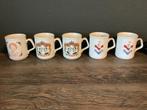 5 mokken, Juliana, Beatrix, WA & M, Amailia, Ophalen of Verzenden, Gebruikt, Nederland, Servies