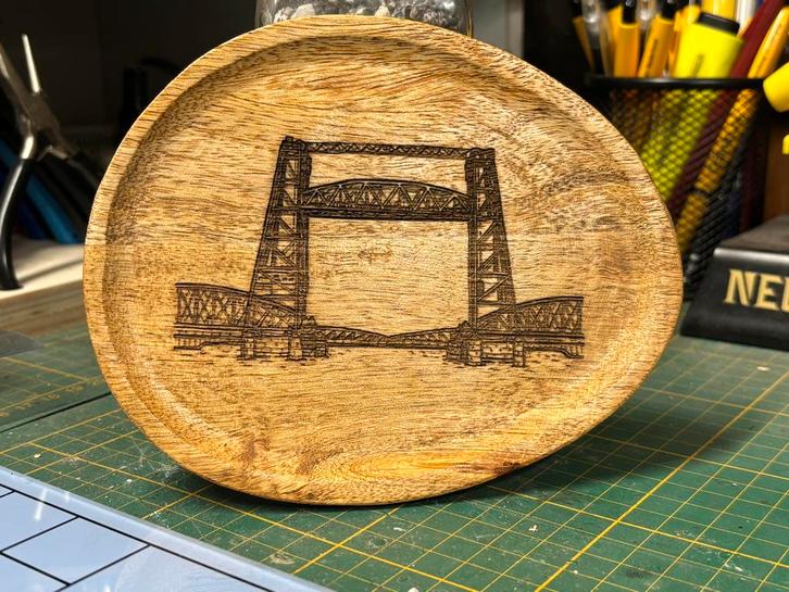 MANGO HOUTEN SCHAAL “DE HEF”, Muziek en Instrumenten, Percussie, Nieuw, Melodische percussie, Verzenden