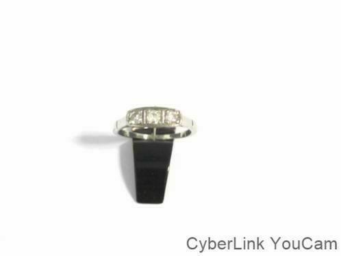 14596 14k Witgouden Diamanten Alliance Ring Maat 15.5, Sieraden, Tassen en Uiterlijk, Ringen, Zo goed als nieuw, Dame, Kleiner dan 17