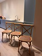 3 Cross Stoelen - Goede Staat!, Huis en Inrichting, Stoelen, Ophalen, Zo goed als nieuw, Hout, Drie