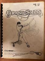 BALLY MIDWAY GRAND SLAM MANUAL WITH SCHEMATICS, Verzamelen, Gebruikt, Elektronisch, Bally, Ophalen of Verzenden