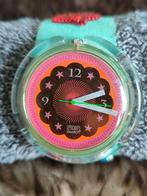 SWATCH horloge, Pop Swatch, PWZ106, “Soupe de Poisson”, Kunststof, Gebruikt, Polshorloge, Ophalen of Verzenden