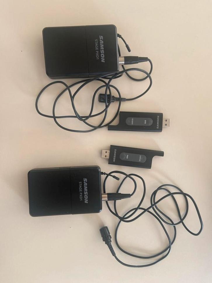2x Samson Stage PXD1 Draadloos beltpack microfoonsysteem, Muziek en Instrumenten, Microfoons, Zo goed als nieuw, Draadloos, Ophalen of Verzenden