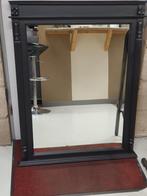 BROKANTE SPIEGEL GROOT ZWART, Huis en Inrichting, Woonaccessoires | Spiegels, Ophalen, 100 tot 150 cm, Zo goed als nieuw, 75 tot 100 cm