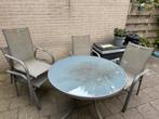 Tuinset met 4 stoelen, Ophalen, 4 zitplaatsen, Kunststof, Gebruikt