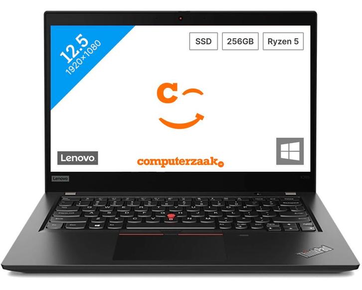 Lenovo ThinkPad X395/AMD Ryzen 5 1/8GB/256GB SSD/Windows 11, Computers en Software, Windows Laptops, Refurbished, 13 inch, SSD