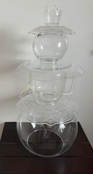 Sneeuwpop van glas Kerstdecoratie 60 cm beschikbaar voor biedingen