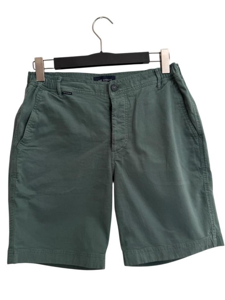 Mr Marvis korte broek L, Kleding | Heren, Broeken en Pantalons, Zo goed als nieuw, Maat 52/54 (L), Groen, Ophalen of Verzenden