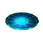 Art Deco Uranium schaal met Iris, Ophalen of Verzenden