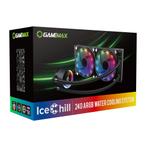 GameMax Ice Chill 240mm ARGB LED AIO Water Cooler CPU-koeler, Nieuw, Ophalen of Verzenden, Waterkoeling
