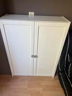 Witte Kast met Deuren, Ophalen, Overige materialen, 100 tot 150 cm, 50 tot 100 cm