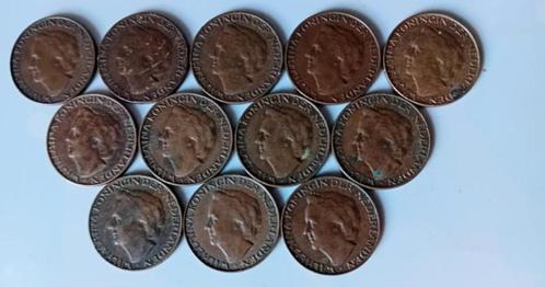 3 Stuks bronzen 5 cent muntjes en 12 centen wilhelmina, Postzegels en Munten, Munten | Nederland, Setje, 1 cent, Koningin Wilhelmina