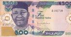 NIGERIA 500 NAIRA Prachtig, Ophalen of Verzenden, Duitsland