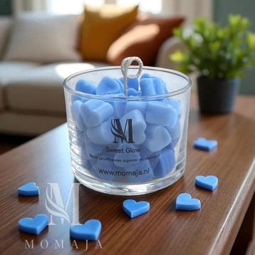 Sweet Glow – Hartjeskaars blauw beschikbaar voor biedingen