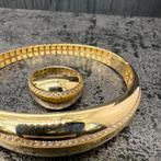 18 karaat gouden armband met ring set, Ophalen of Verzenden, Nieuw, Goud