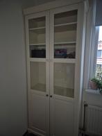 Ikea Liatorp witte vitrinekast met glasdeuren, Ophalen, Glas, 50 tot 100 cm, Landelijk