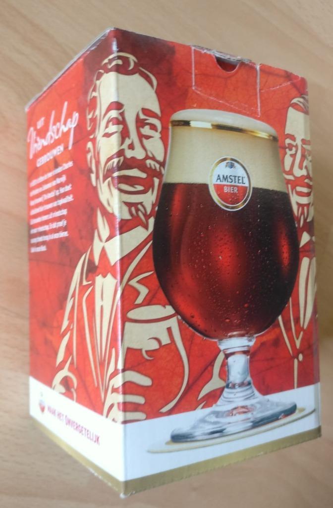 Amstel bier Bock bierglas glas nieuw, Verzamelen, Biermerken, Nieuw, Glas of Glazen, Amstel, Ophalen of Verzenden