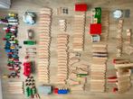 220+stuks set houten treinbaan (grootste deel Brio), Kinderen en Baby's, Speelgoed | Houten speelgoed, Gebruikt, Rij- of Hobbelspeelgoed