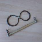Vintage rekstok met een set ijzeren ringen, Sport en Fitness, Turnen, Ophalen of Verzenden, Gebruikt, Materiaal