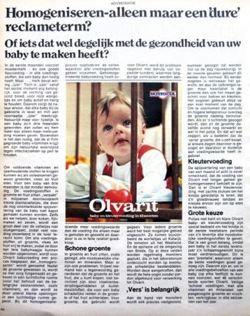 15 vintage advertenties reclames Nutricia 1969-81 Bambix Olv beschikbaar voor biedingen