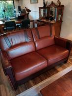 Klassiek leren bank - Tweepersoons, Huis en Inrichting, Gebruikt, 150 tot 200 cm, Vintage, Tweepersoons