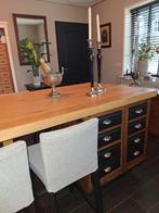Massief houten keukeneiland met eetbar en *12 laden!, Ophalen