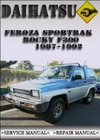 Daihatsu Rocky, Feroza, Sportrak F300 Workshop manual op DVD, Auto diversen, Handleidingen en Instructieboekjes, Verzenden