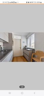 Moderne NEXT 123 greeploze keukentaupe/zandbeigeGEDEMONTEERD, Overige kleuren, Dubbelwandige keuken, Ophalen of Verzenden, Zo goed als nieuw