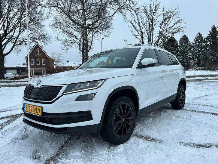 Skoda Kodiaq 1.5 TSI 150pk Dsg-7 2020 Wit, Auto's, Skoda, Particulier, Kodiaq, ABS, Achteruitrijcamera, Adaptieve lichten, Adaptive Cruise Control