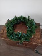 Kerstkrans met lampjes 35cm doorsnee, Ophalen of Verzenden