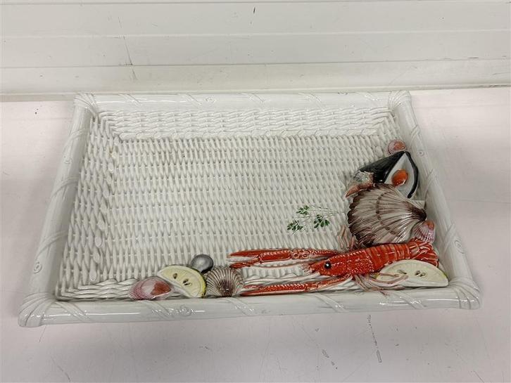 A6063. Toffe serveerschaal voor kreeft, Huis en Inrichting, Keuken | Servies, Gebruikt, Schaal of Schalen, Overige stijlen, Ophalen of Verzenden