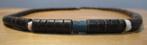 Kett. KT15: Mooie Bruine Schelp ketting 42cm.-Blauw-wit, Verzenden, Nieuw, Bruin, Steen of Mineraal