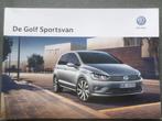 Volkswagen VW Golf Sportsvan 2016 Brochure, Boeken, Auto's | Folders en Tijdschriften, Gelezen, Volkswagen, Verzenden