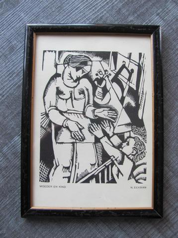 Nikolaas Eekman - houtsnede 1927 beschikbaar voor biedingen