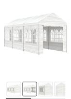 Witte partytent met zijwanden 6,69x2,28x2,69 m, Tuin en Terras, Partytenten, Ophalen, Opvouwbaar, Partytent, Minder dan 4 meter