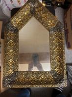 Gouden Spiegel met Ornamenten, Ophalen, Zo goed als nieuw, Minder dan 100 cm, Rechthoekig